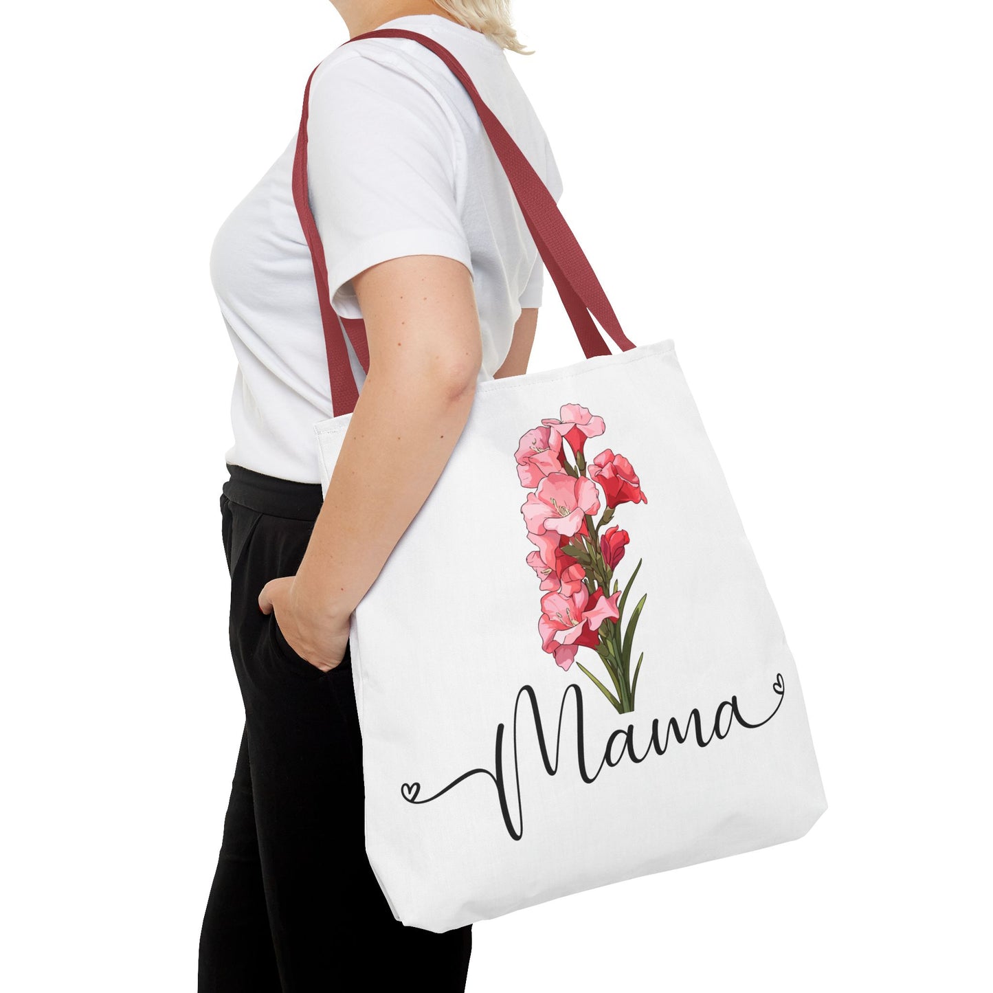 August Floral Mama Tote Bag - Perfect Gift for Moms, Stylish & Functional